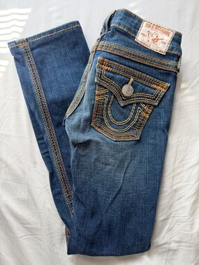 True Religion Joey Super T Flared Jeans size 24
